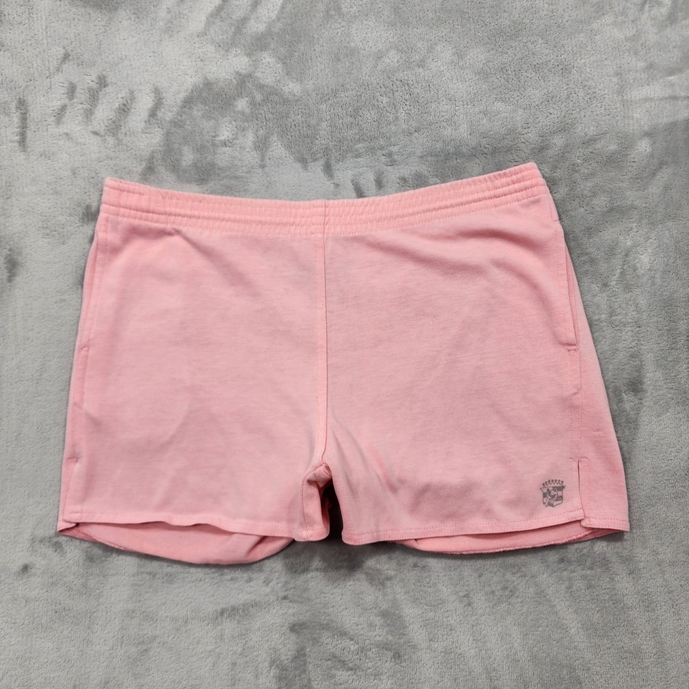 Vintage Forenza Shorts Womens S Pink Jersey Sweat Pockets Drawstring Gym Workout